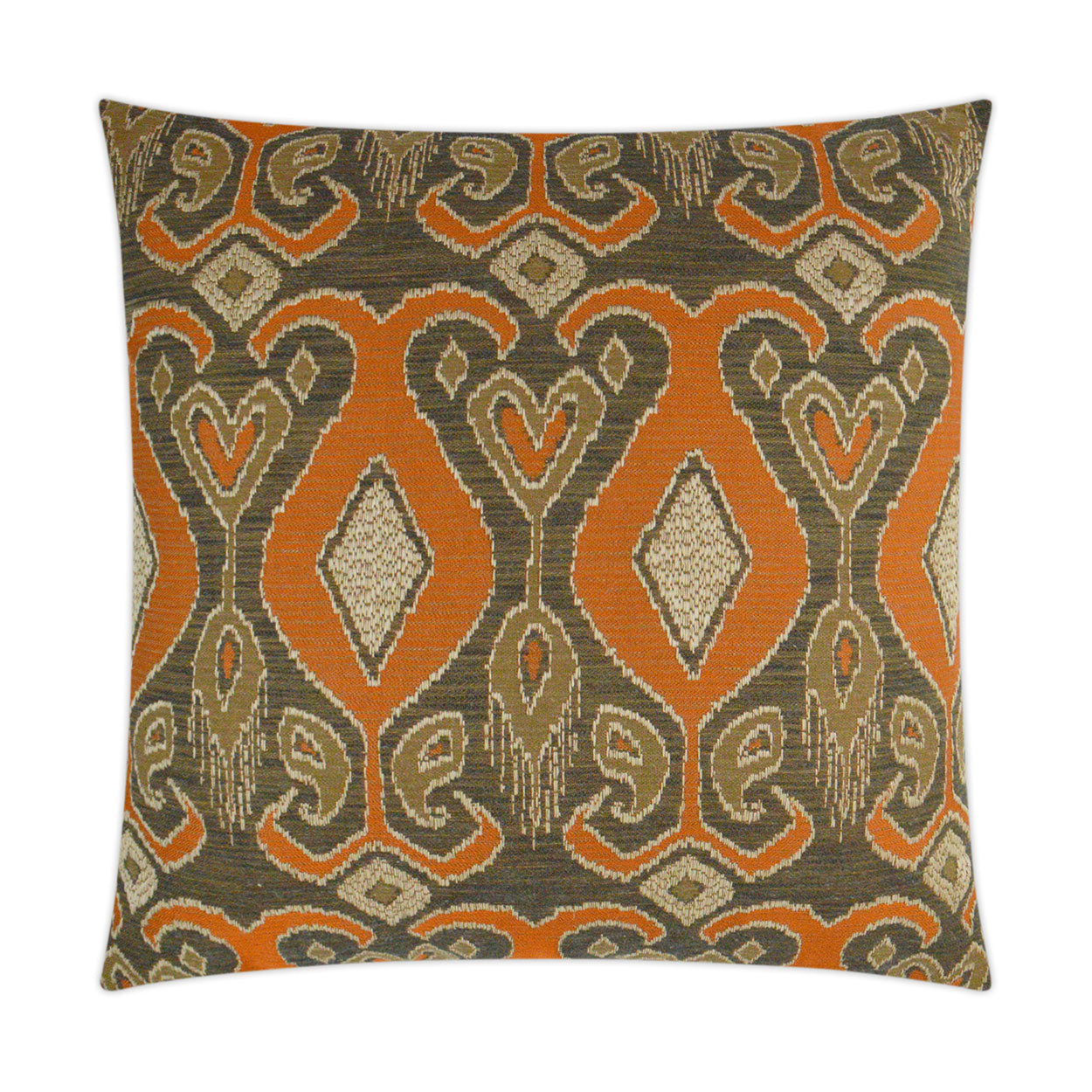 D.V. KAP HOME   24" x 24" Bristol Pillow - Orange Global    - 3328-O-2424