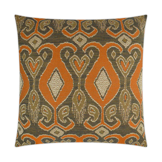 D.V. KAP HOME   24" x 24" Bristol Pillow - Orange Global    - 3328-O-2424