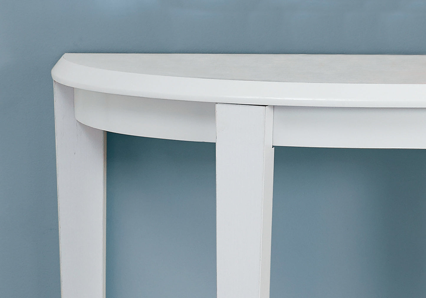 33" White End Table With Shelf