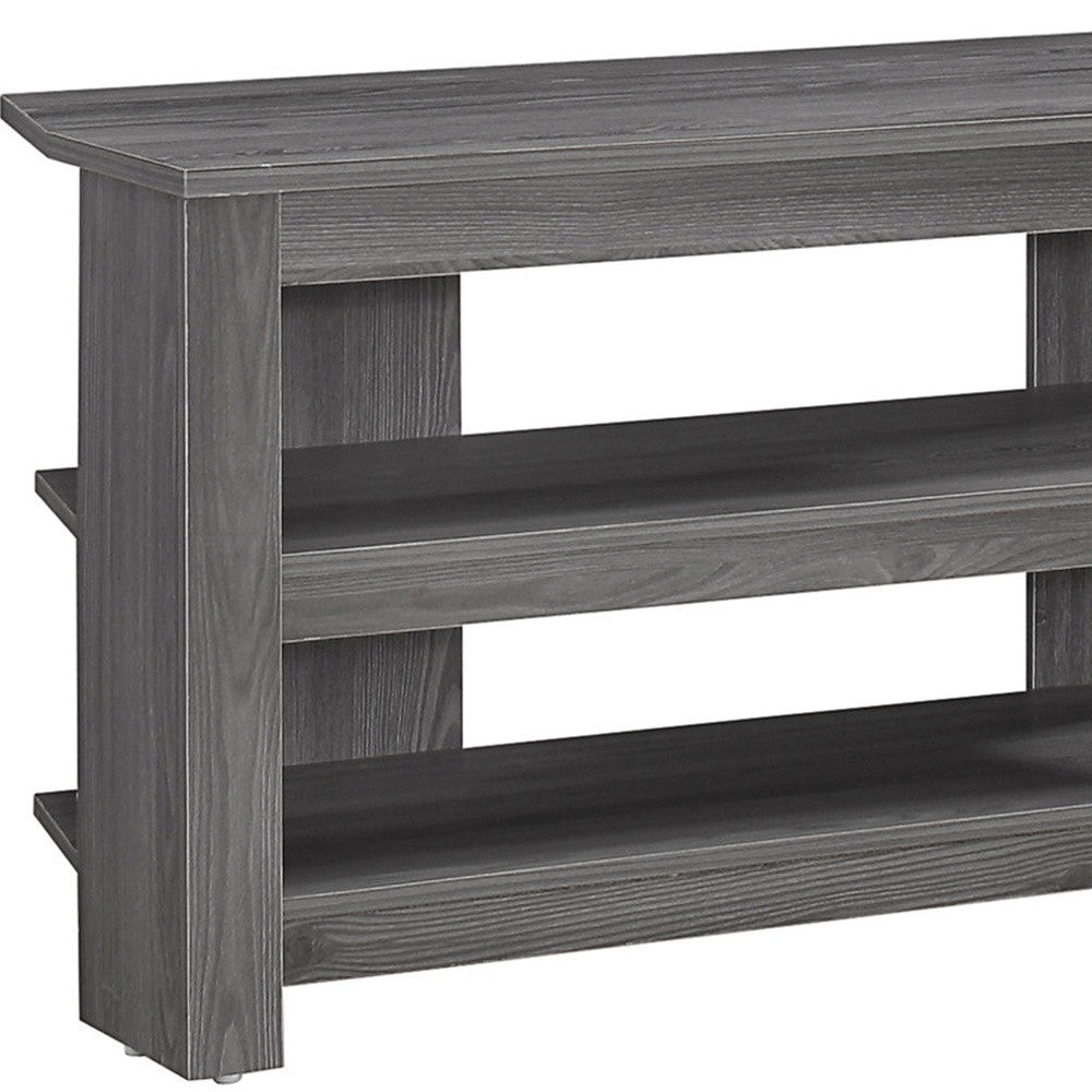 42" White Open shelving TV Stand