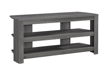 42" Brown Open Shelving TV Stand