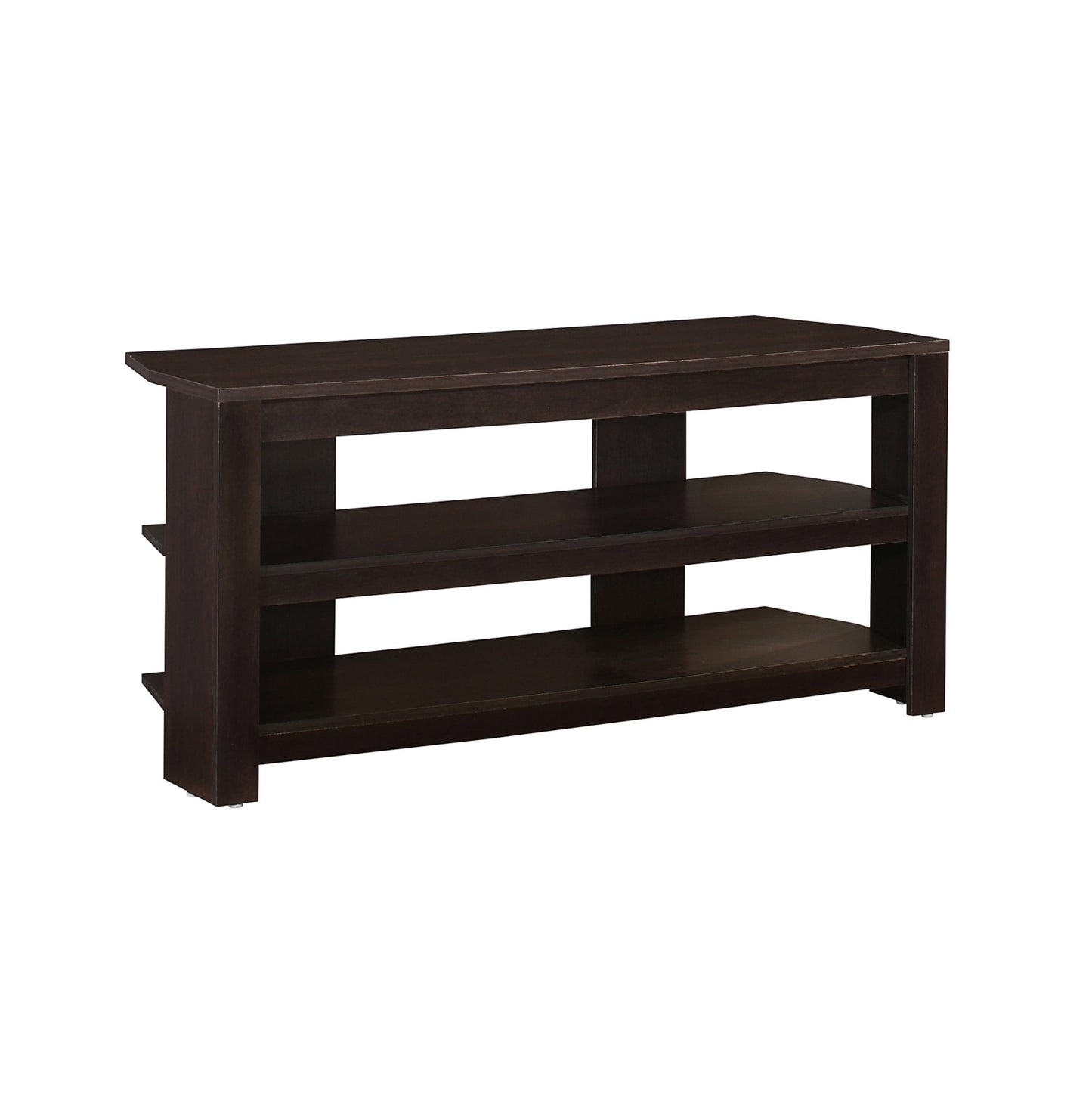 42" Brown Open Shelving TV Stand