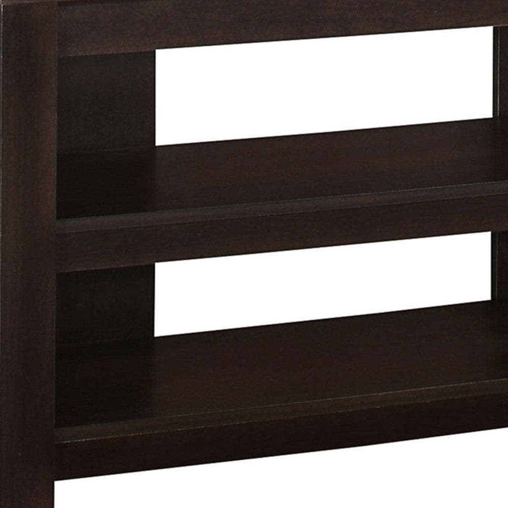 42" Brown Open Shelving TV Stand