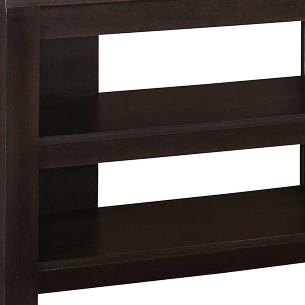 42" Brown Open Shelving TV Stand