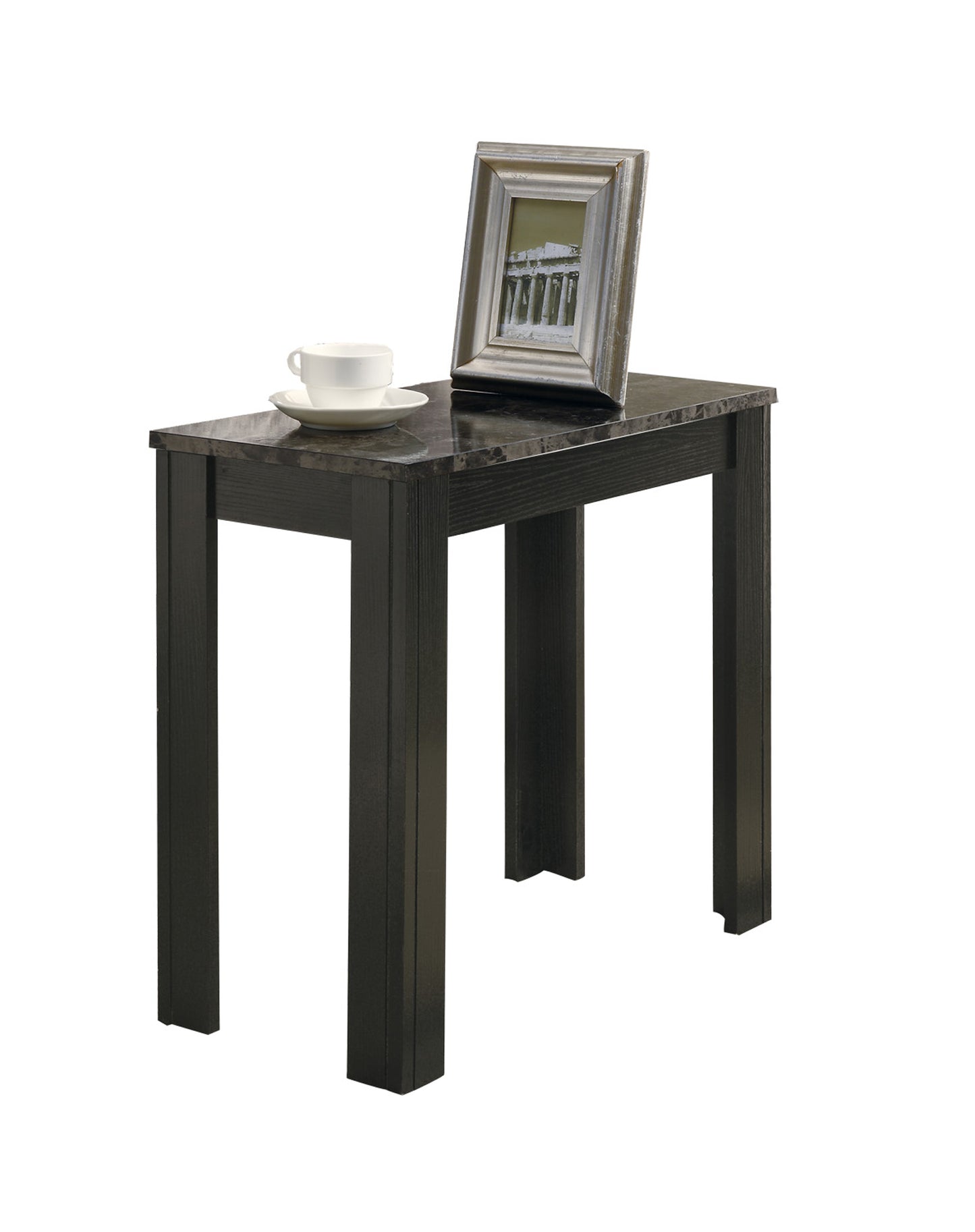 24" Black Console Table