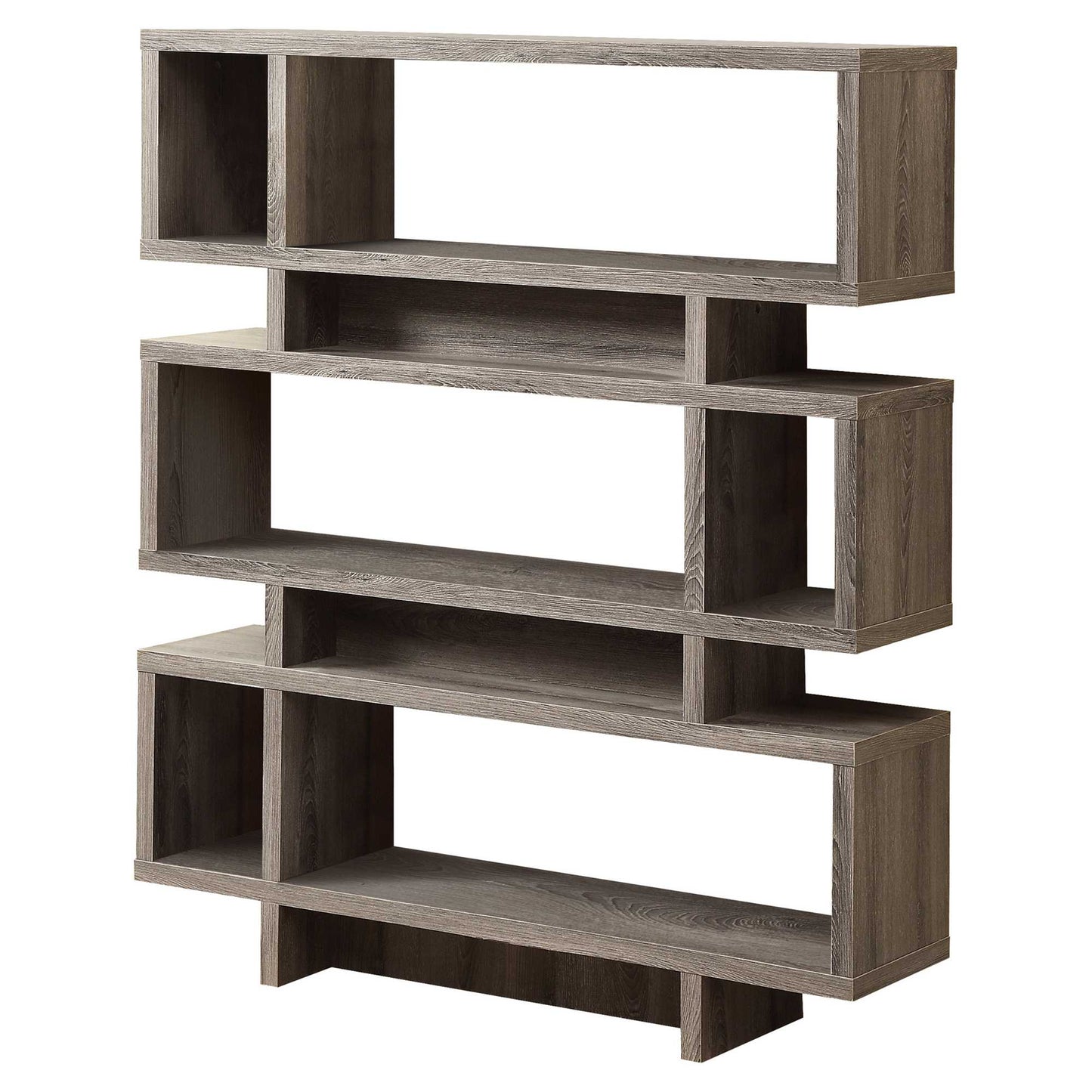 55" White Wood Floating Bookcase