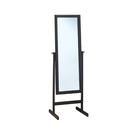 60" Brown Framed Cheval Standing Mirror