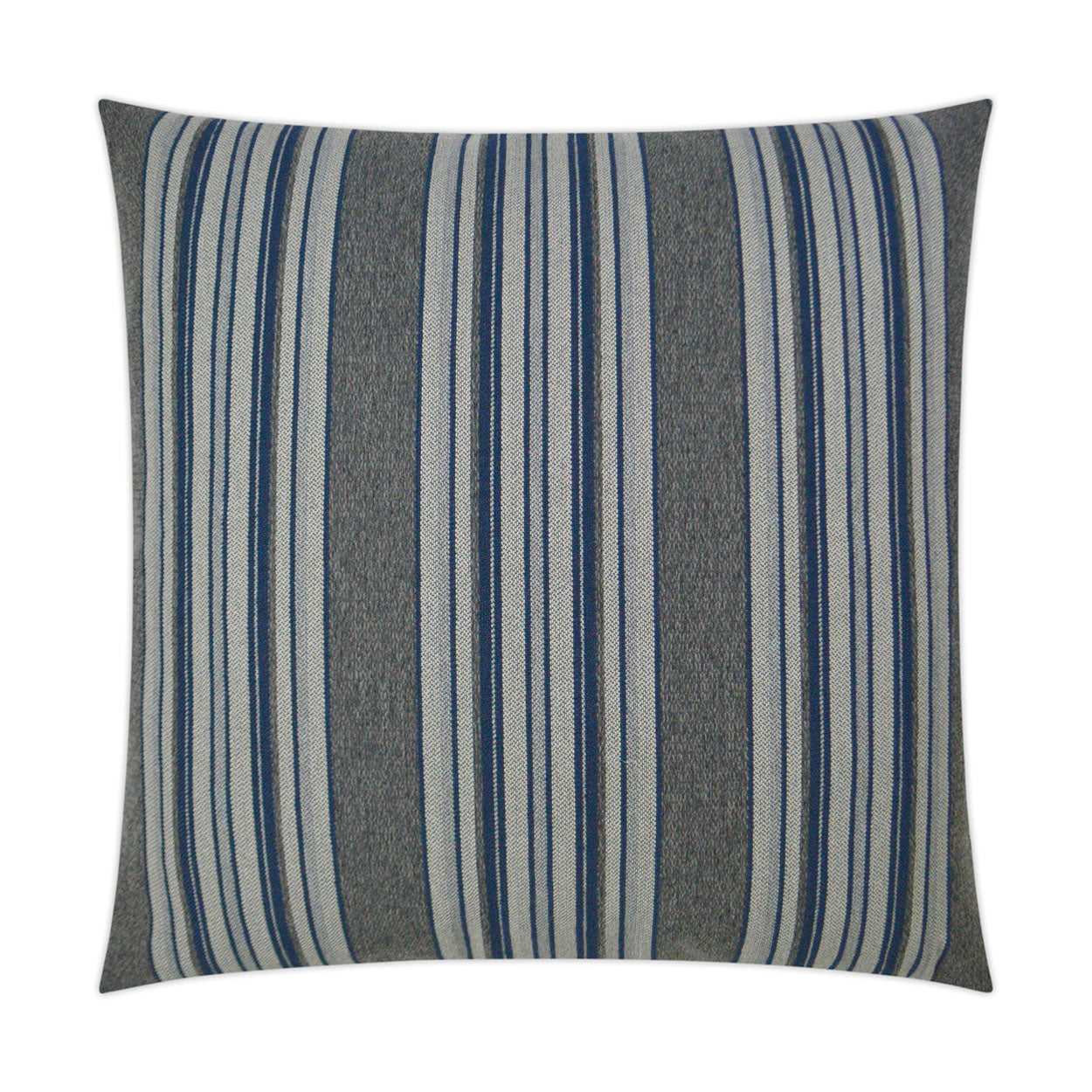 D.V. KAP HOME   24" x 24" Murdock Pillow - Brigade Stripes    - 3332-B-2424