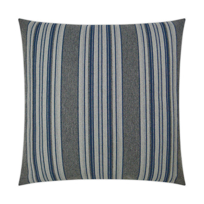 D.V. KAP HOME   24" x 24" Murdock Pillow - Brigade Stripes    - 3332-B-2424