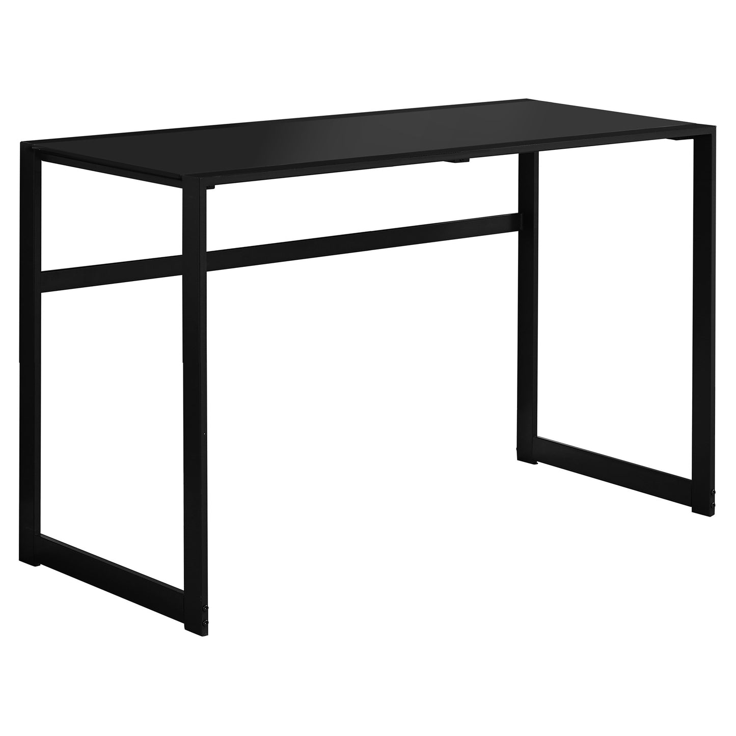 22" Black Glass Computer Desk