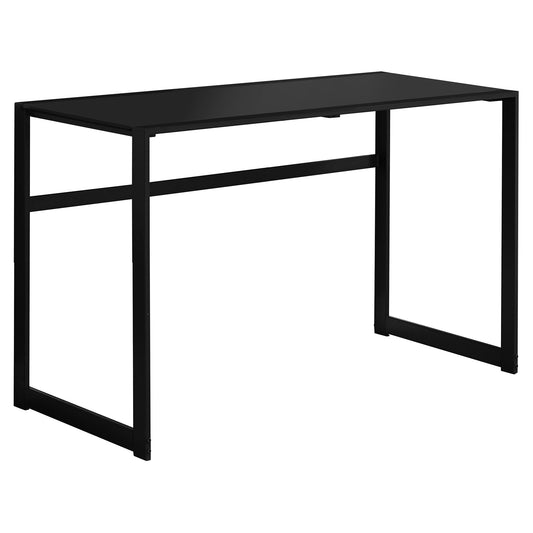 22" Black Glass Computer Desk