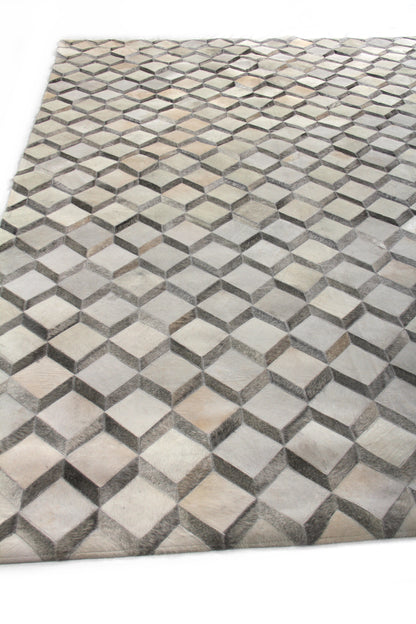 EXQUISITE RUGS   Natural Hide Indoor Hand Stitched    - 3334-5'X8'