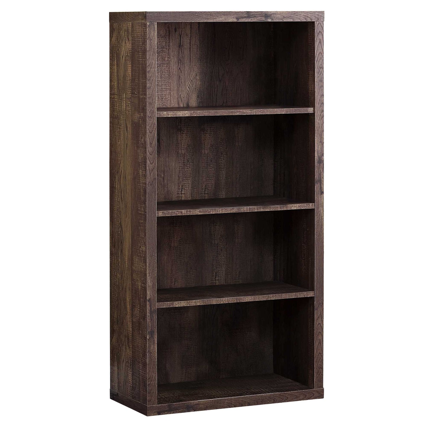 48" Black and Gray Wood Bookcase