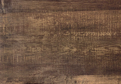 48" Brown Distressed Wood Adjustable Four Tier Bookcase