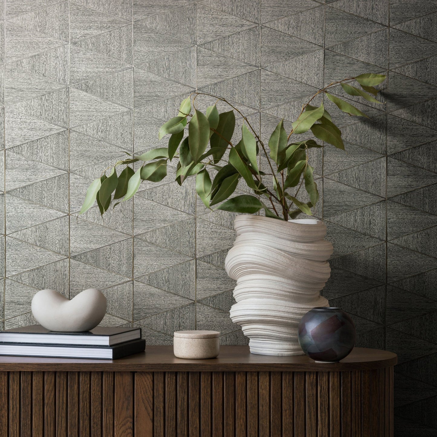 GALERIE WALLCOVERINGS The Woods and Wicker    Silver - Grey   - 33355