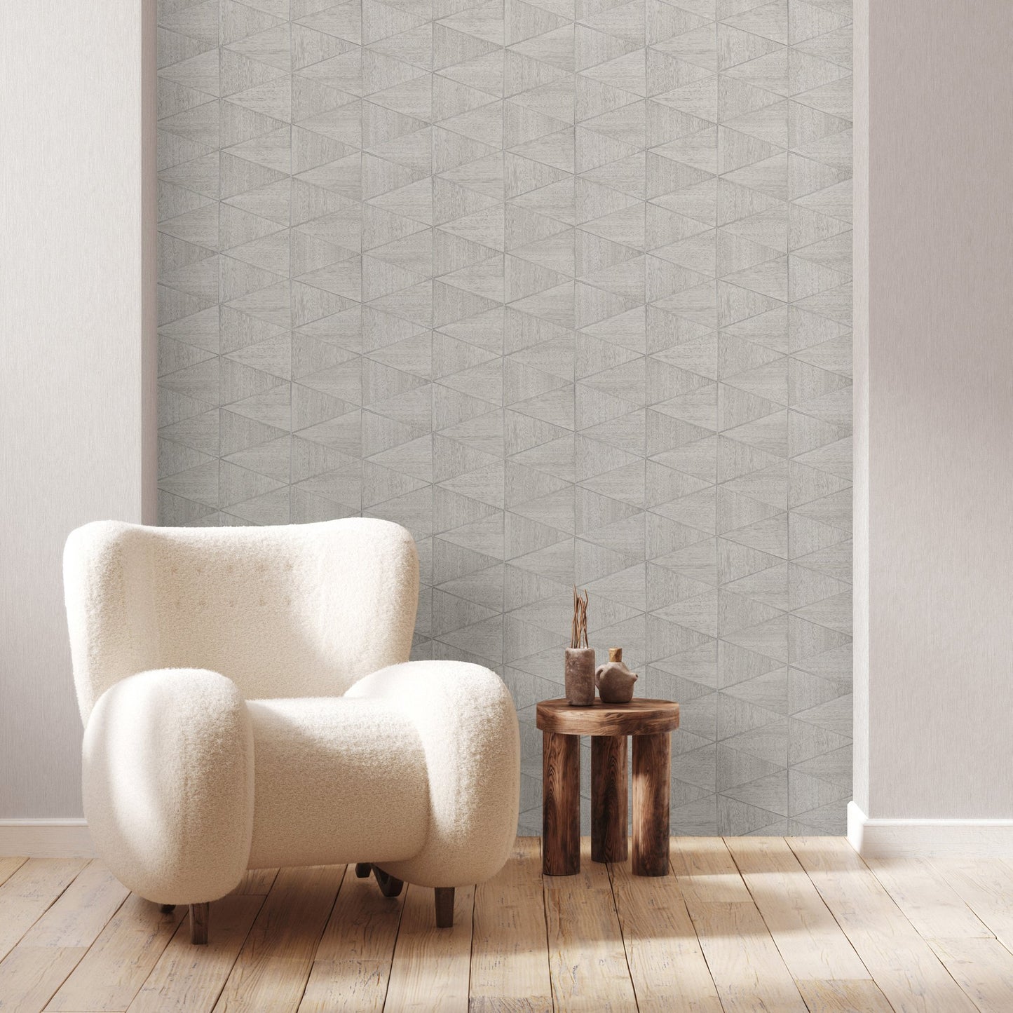 GALERIE WALLCOVERINGS The Woods and Wicker    Silver - Grey   - 33357