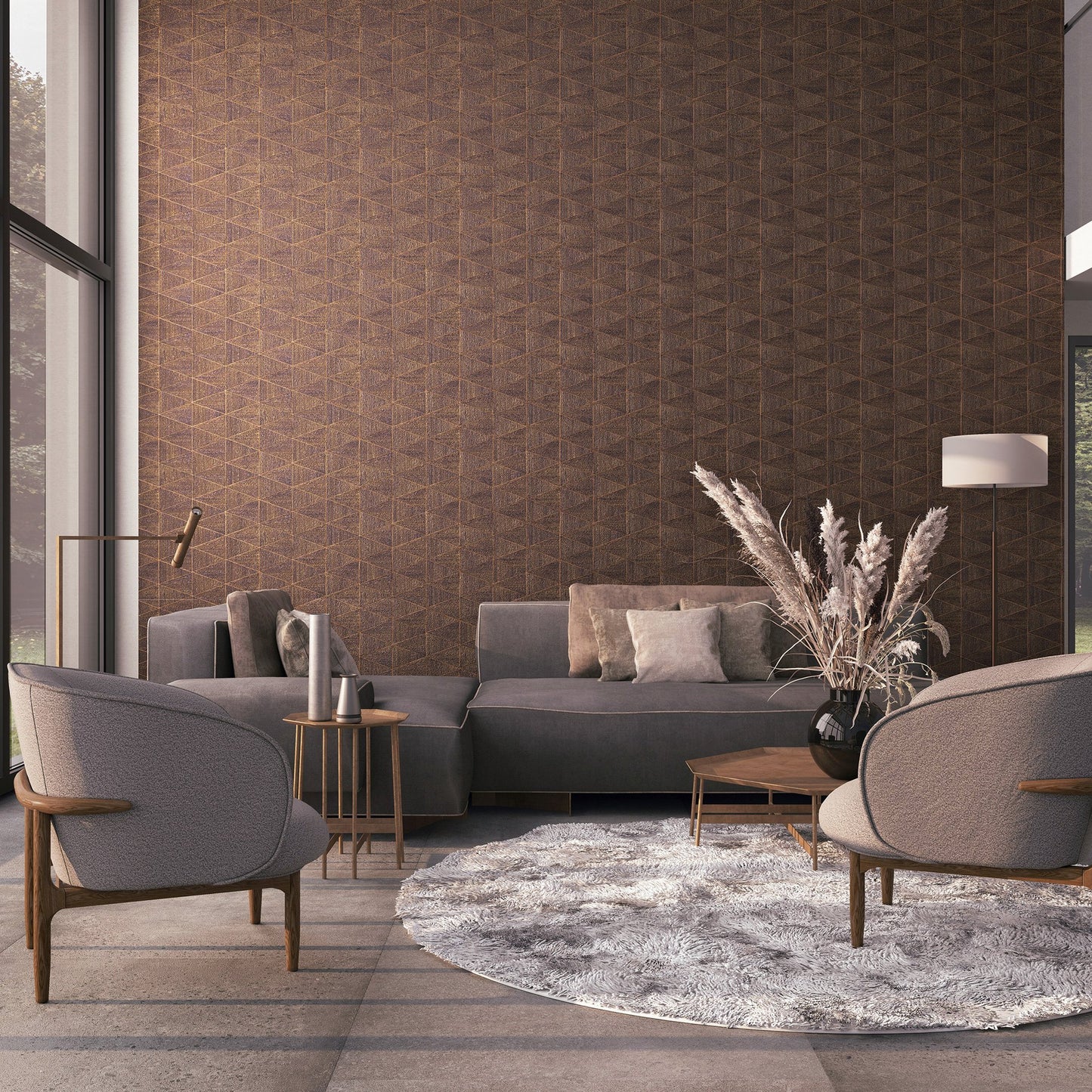 GALERIE WALLCOVERINGS The Woods and Wicker    Bronze - Brown   - 33361
