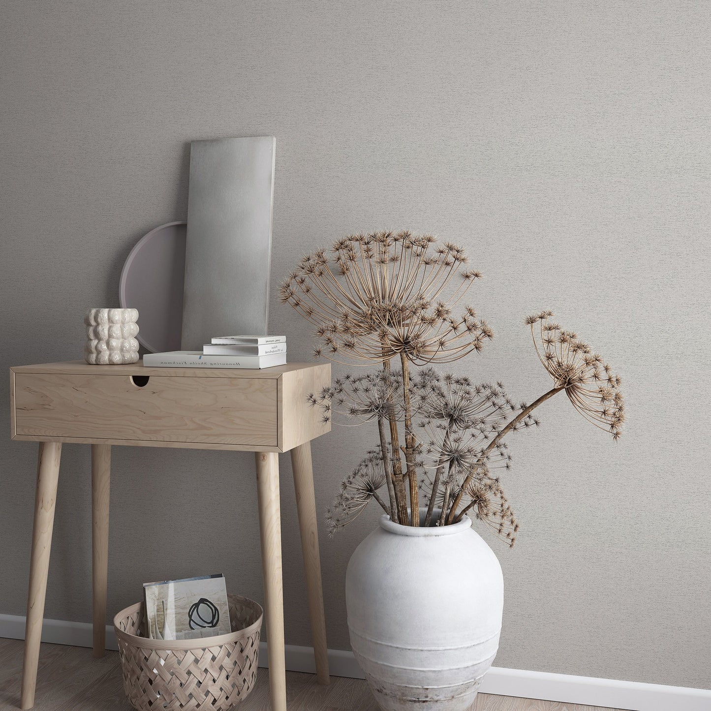 GALERIE WALLCOVERINGS The Woods and Wicker    Silver - Grey   - 33369
