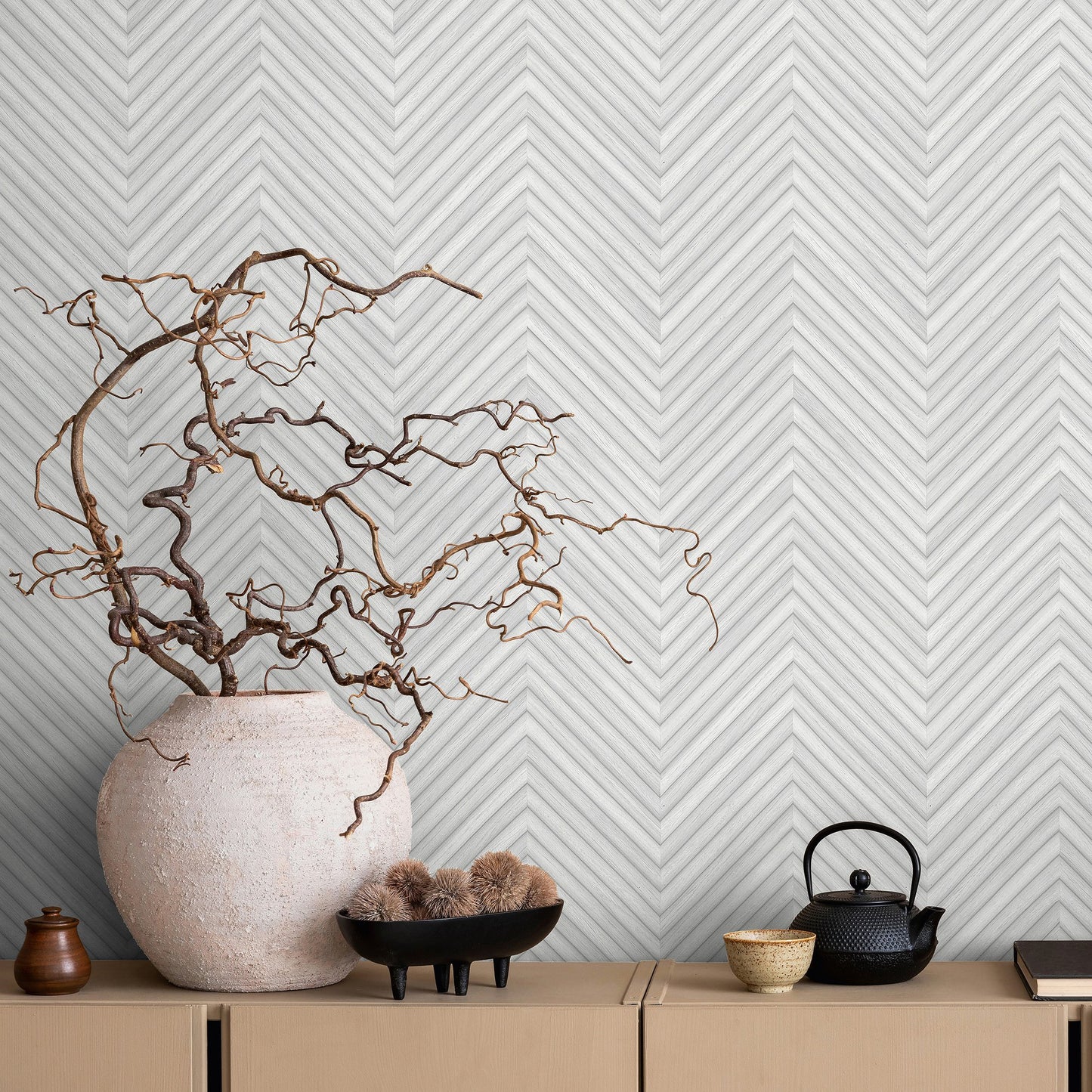 GALERIE WALLCOVERINGS The Woods and Wicker    Silver - Grey   - 33375
