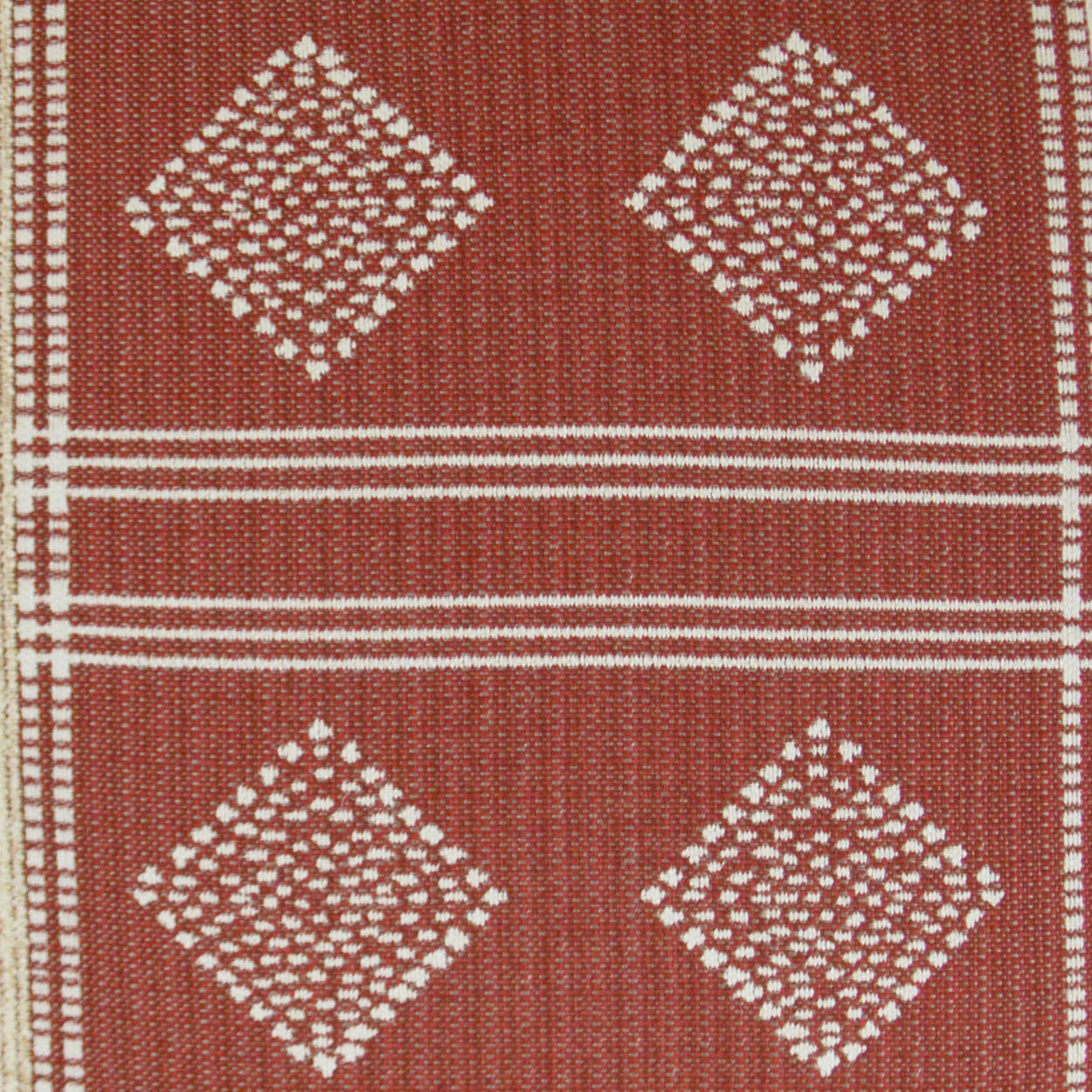 D.V. KAP HOME 3338-B-YARD Cultural Fabric - Brick Western Chic  Red   - Cultural