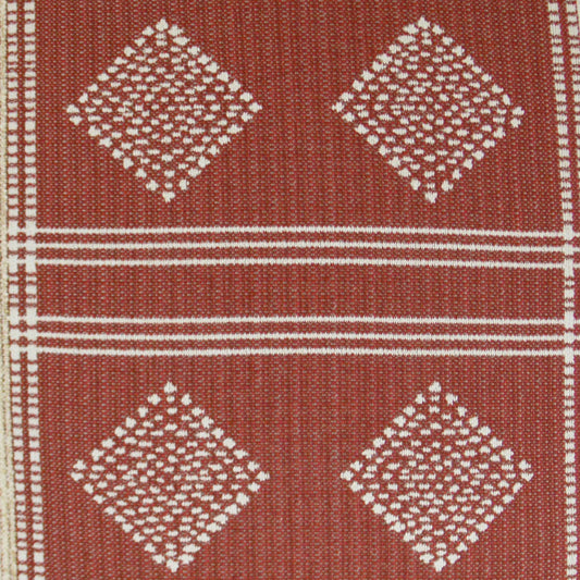 D.V. KAP HOME 3338-B-YARD Cultural Fabric - Brick Western Chic  Red   - Cultural