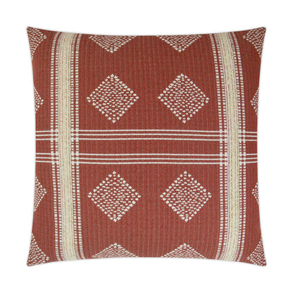D.V. KAP HOME   24" x 24" Cultural Pillow - Brick Western Chic    - 3338-B-2424