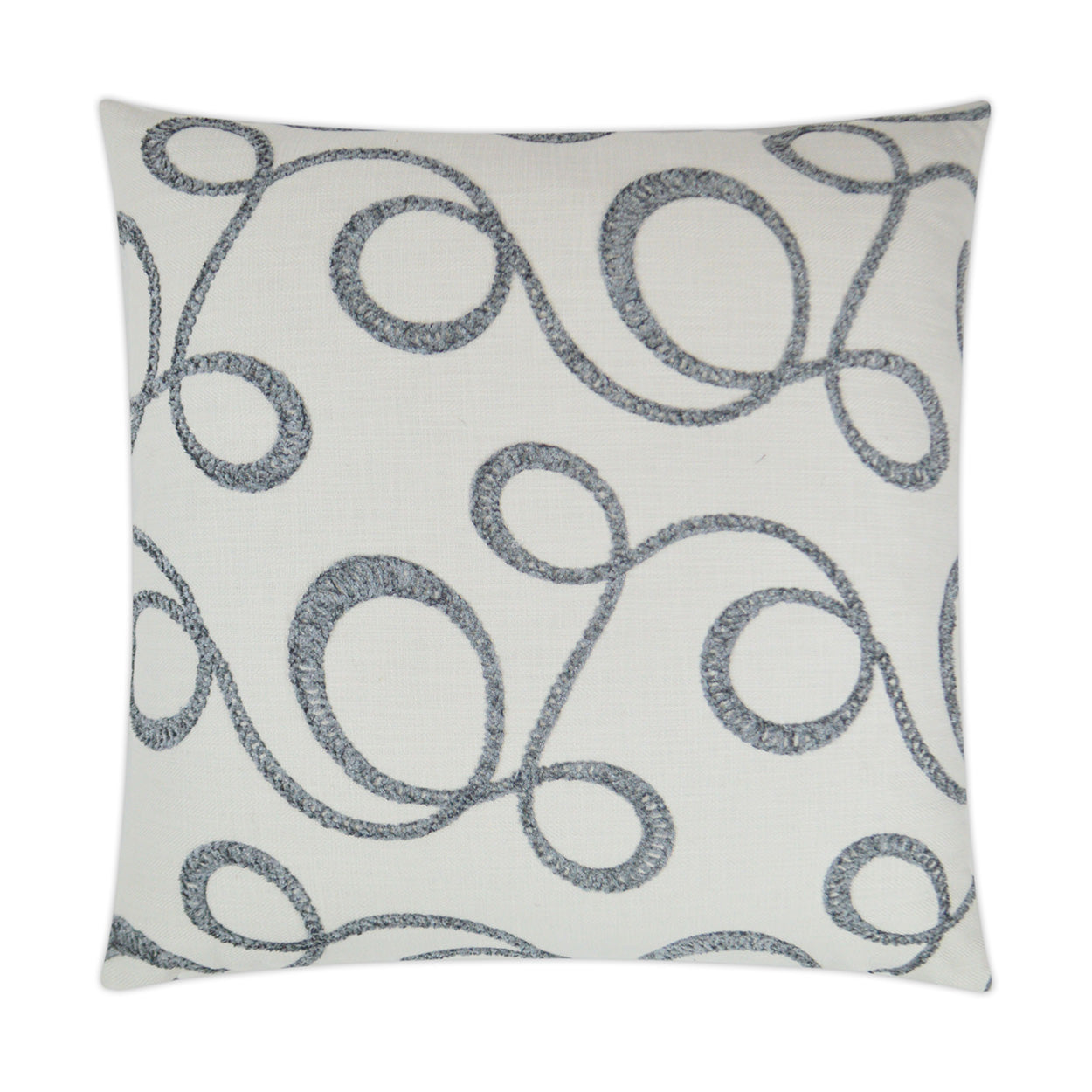 D.V. KAP HOME   24" x 24" Okeefe Pillow - Slate Modern, Abstract, Global    - 3339-S-2424