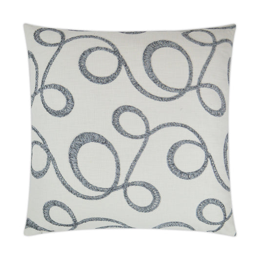 D.V. KAP HOME   24" x 24" Okeefe Pillow - Slate Modern, Abstract, Global    - 3339-S-2424