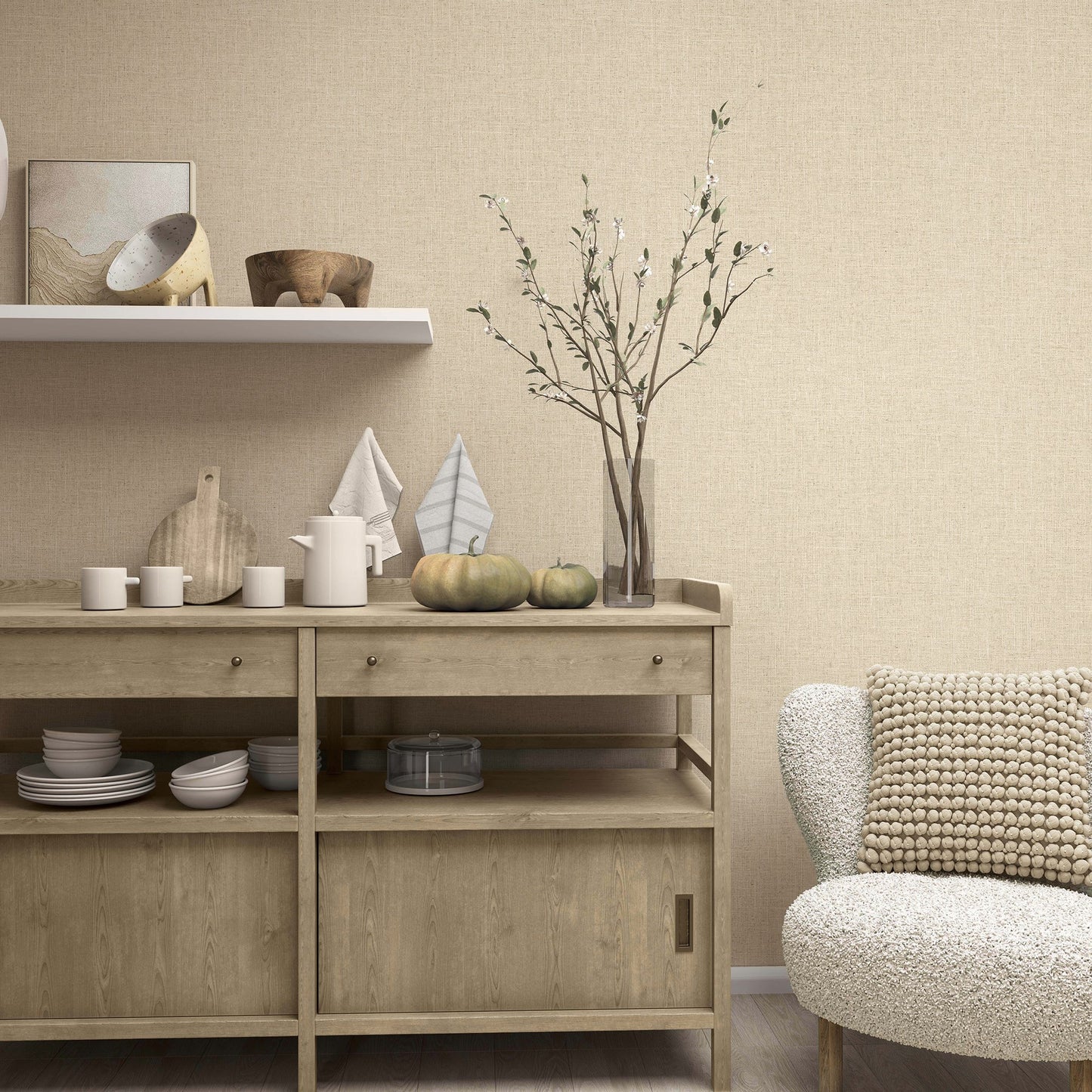 GALERIE WALLCOVERINGS The Woods and Wicker    Beige   - 33392