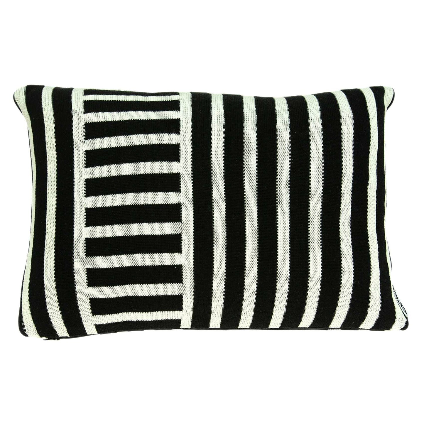 20" X 7" X 20" Transitional Black Solid Pillow Cover With Poly Insert