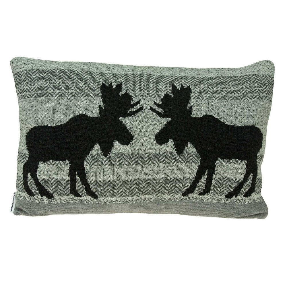 24" X 5" X 16" Lodge Gray Pillow Cover With Poly Insert