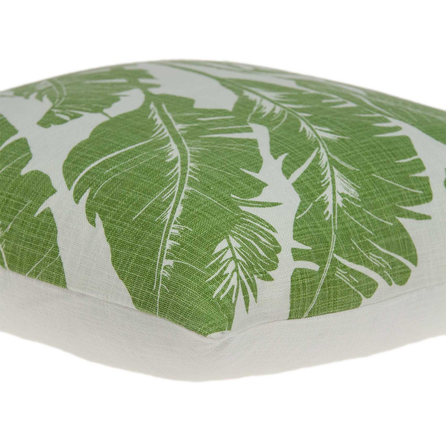 Tropical Green Palm Leaf Design Decorative Accent Pillow