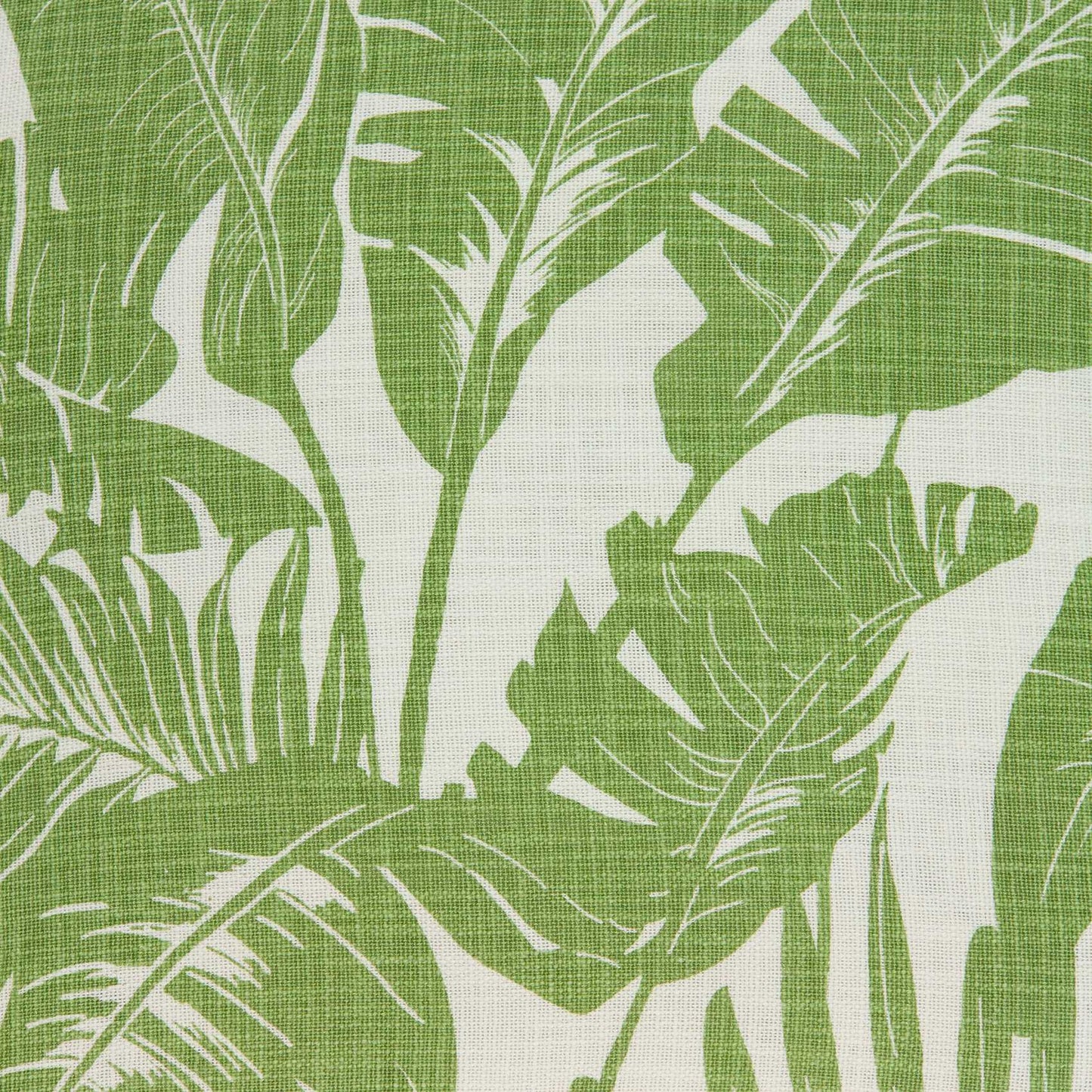 Tropical Green Palm Leaf Design Decorative Accent Pillow