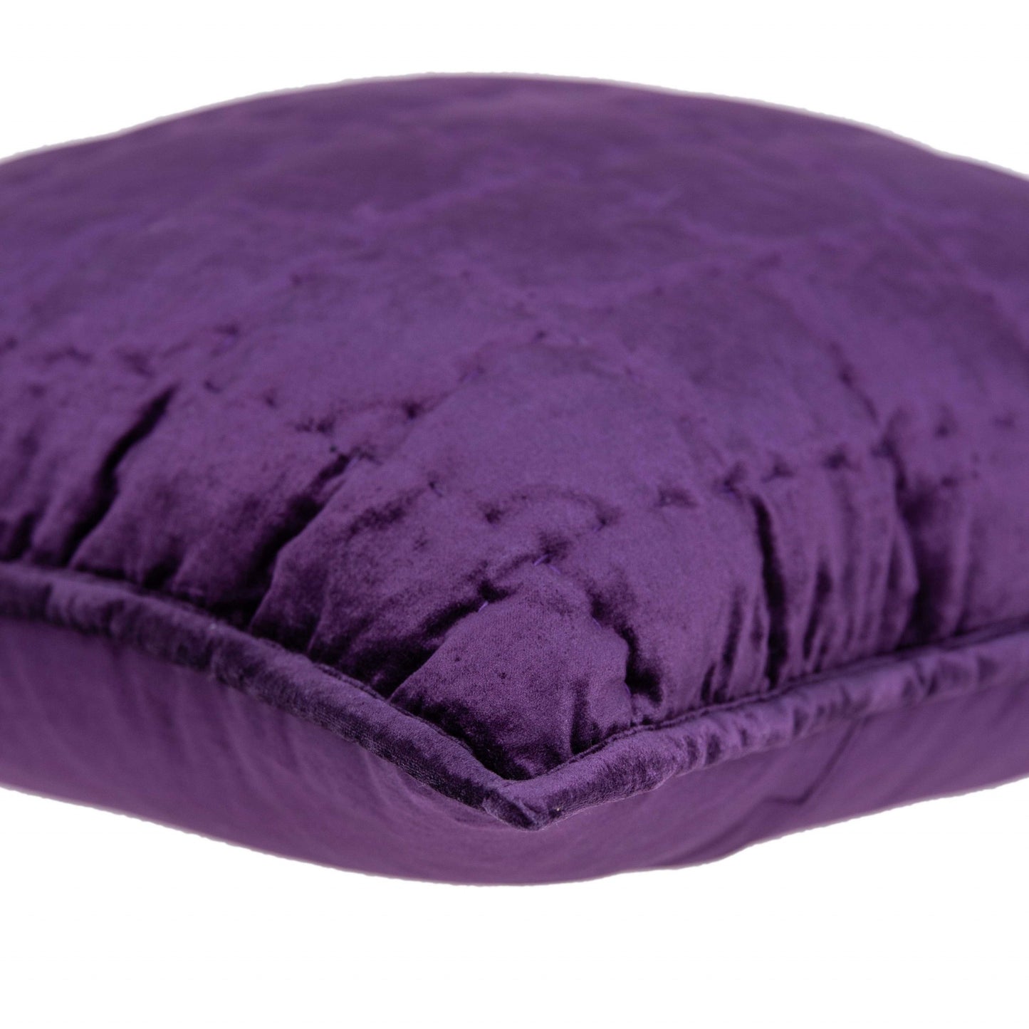 20" X 20" Purple Cotton Blend Zippered Pillow