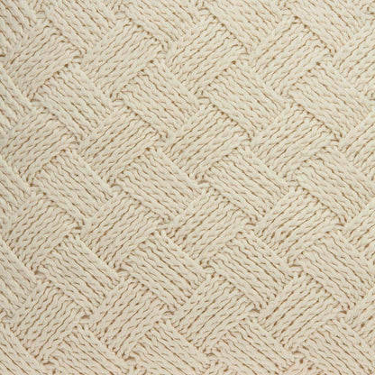 20" X 7" X 20" Transitional Beige Pillow Cover With Poly Insert