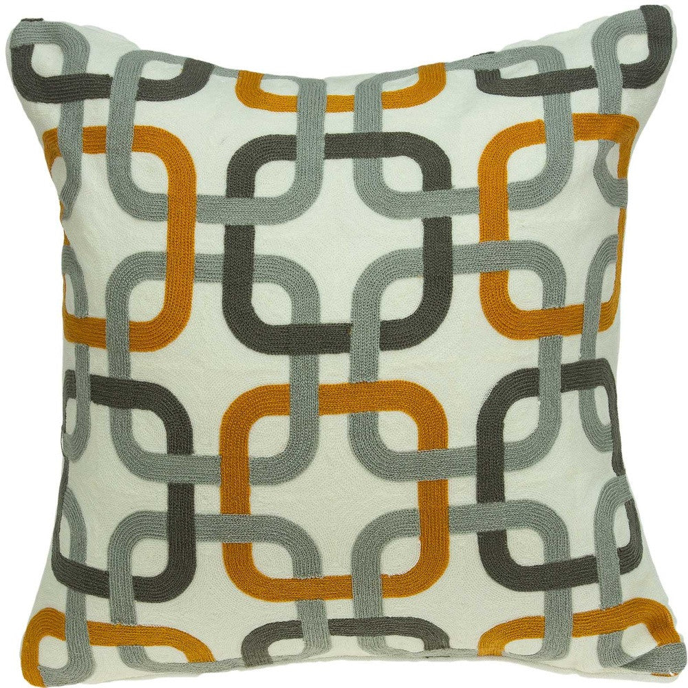 20" X 7" X 20" Multicolor Pillow Cover With Poly Insert