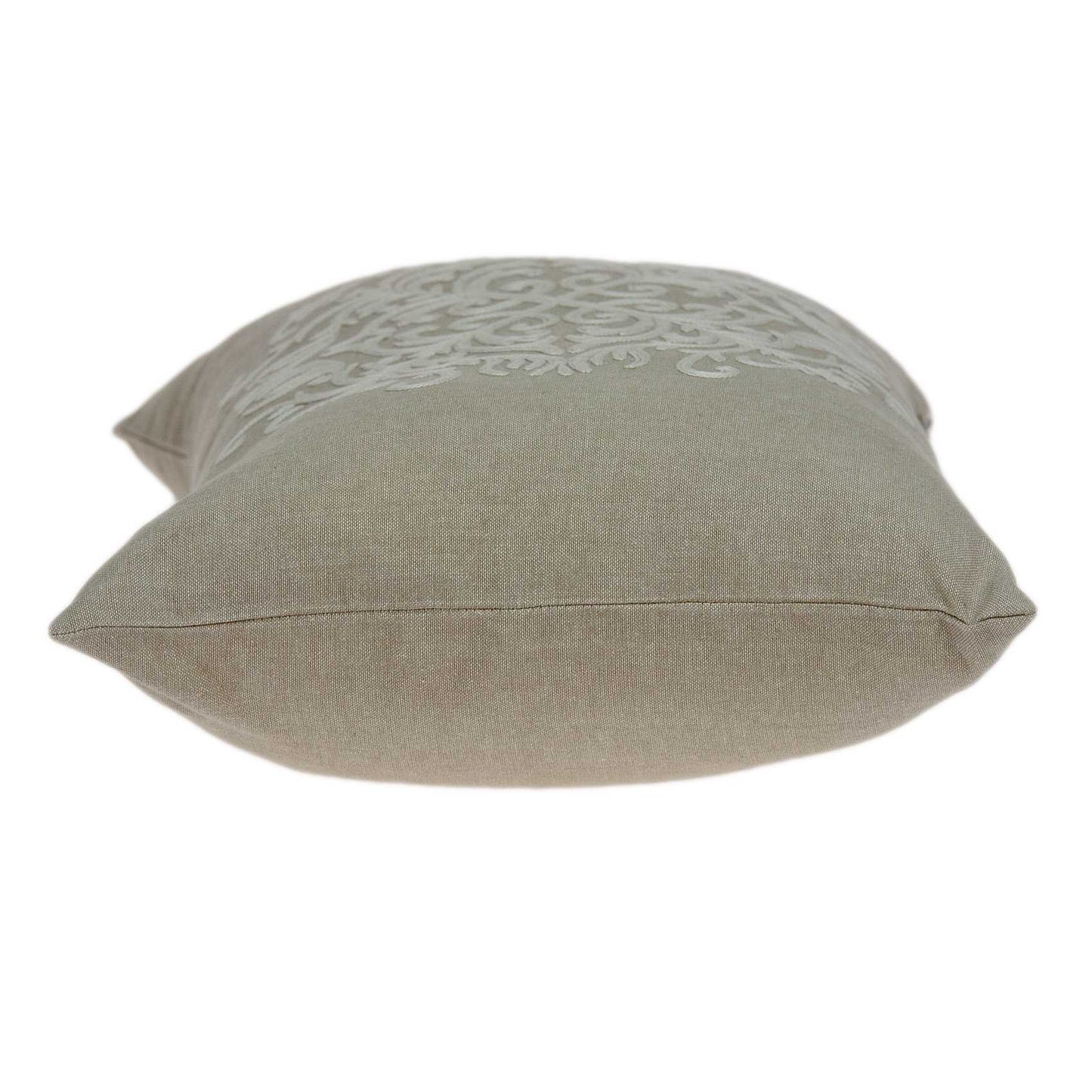 20" X 6" X 14" Traditional Beige Pillow With Poly Insert