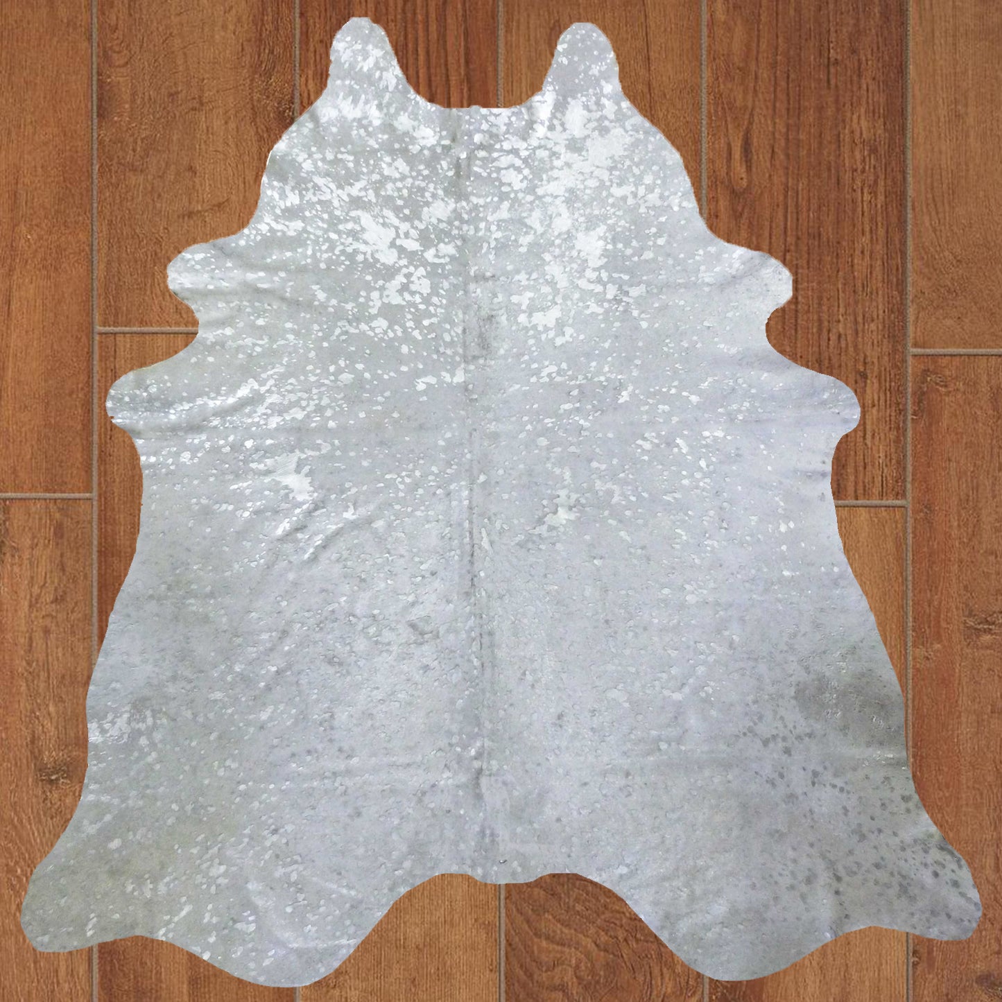 6 Ft Brown And White Brindled Cowhide Rug