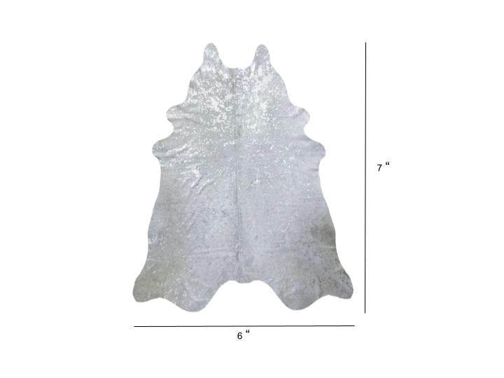 5' X 6' Natural Cowhide Handmade Area Rug