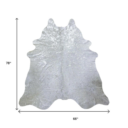 5' X 6' Natural Cowhide Handmade Area Rug