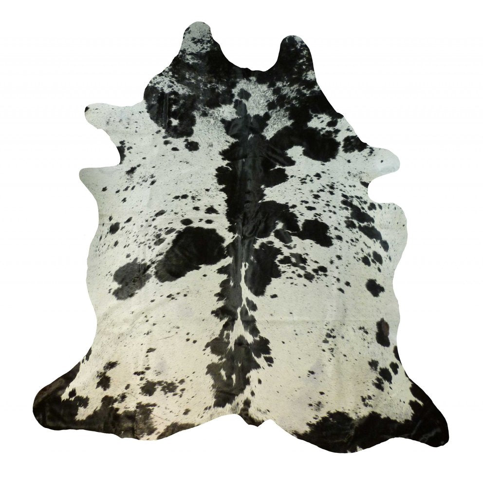 6' X 7' Natural Cowhide Handmade Area Rug