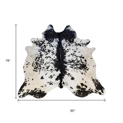 6' X 7' Natural Cowhide Handmade Area Rug