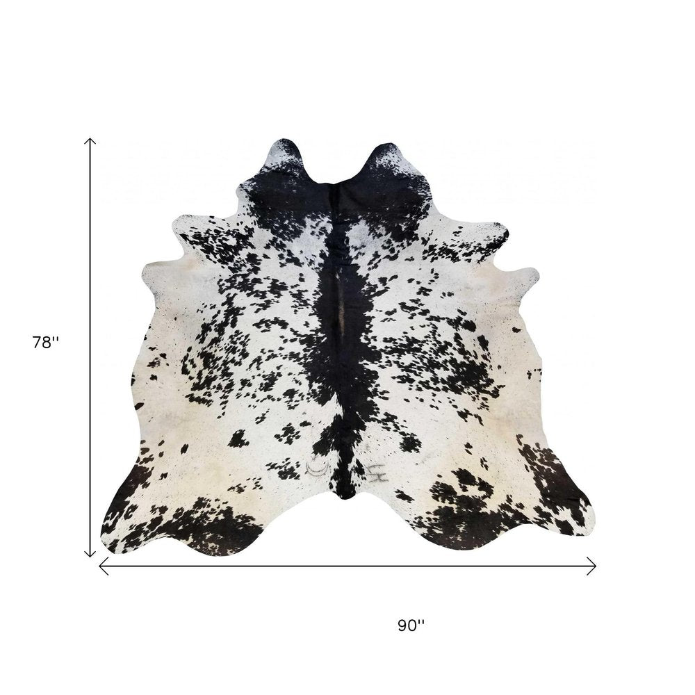 6' X 7' Natural Cowhide Handmade Area Rug