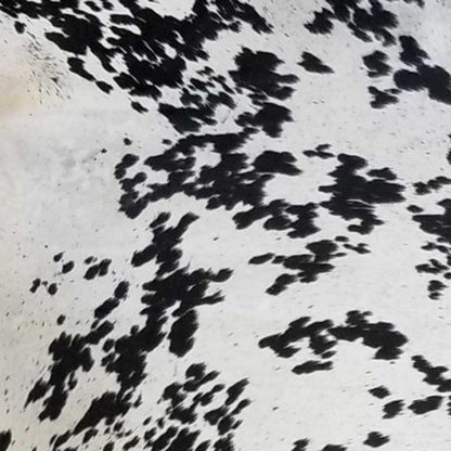 6' X 7' Silver Cowhide Handmade Area Rug