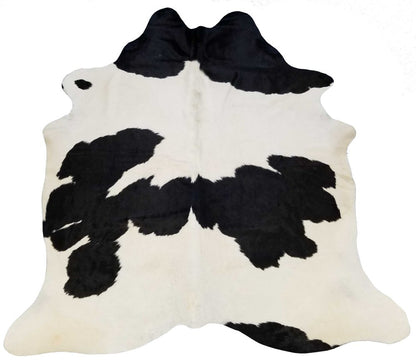 6' X 7' Natural Cowhide Handmade Area Rug