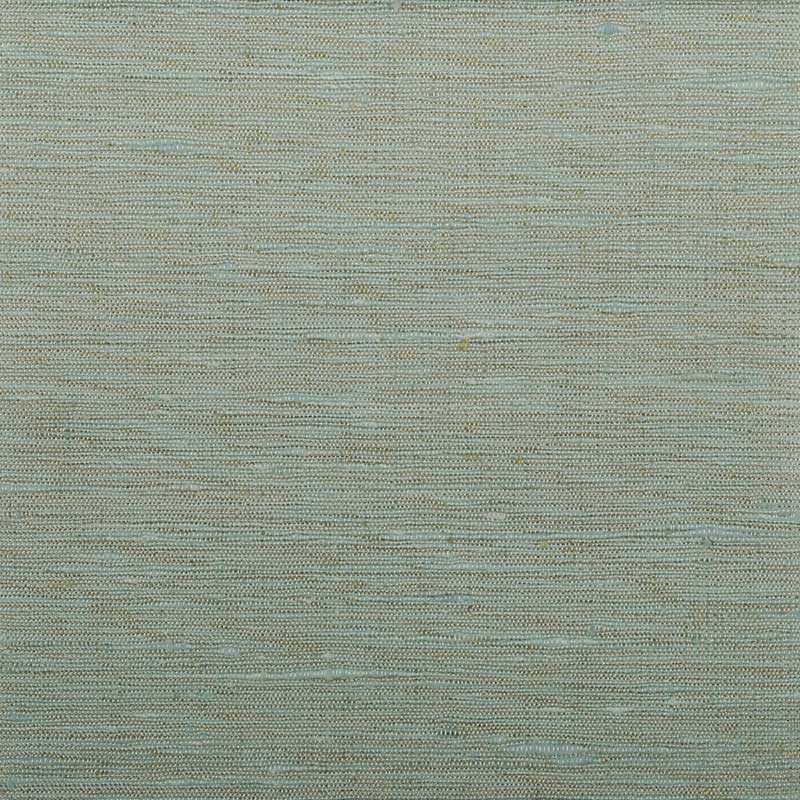 Aquamarine woven fabric swatch with subtle blue-gray threads, suitable for upholstery.