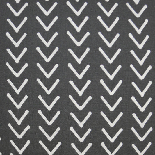 D.V. KAP HOME 3351-B-YARD Boheme Fabric - Birch Farmhouse, Chevron  Black   - Boheme