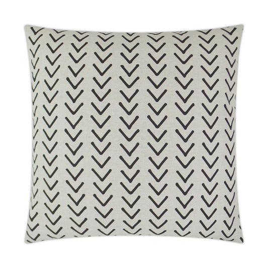 D.V. KAP HOME   24" x 24" Boheme Pillow - Flax Farmhouse, Chevron    - 3351-F-2424