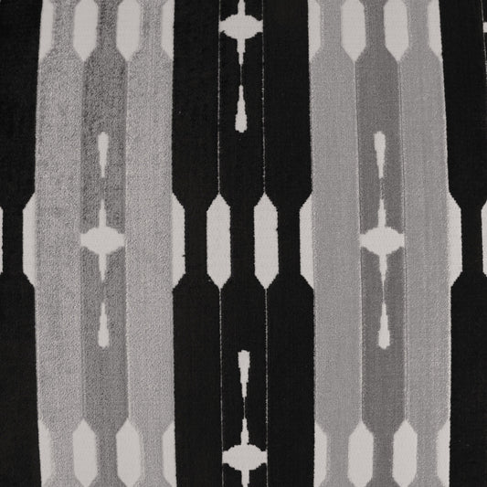 D.V. KAP HOME 3355-YARD Industrious Fabric Modern  Black, Grey   - Industrious