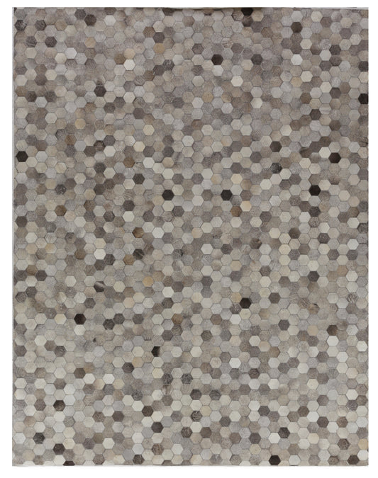 EXQUISITE RUGS   Natural Hide Indoor Hand Stitched    - 3357-5'X8'